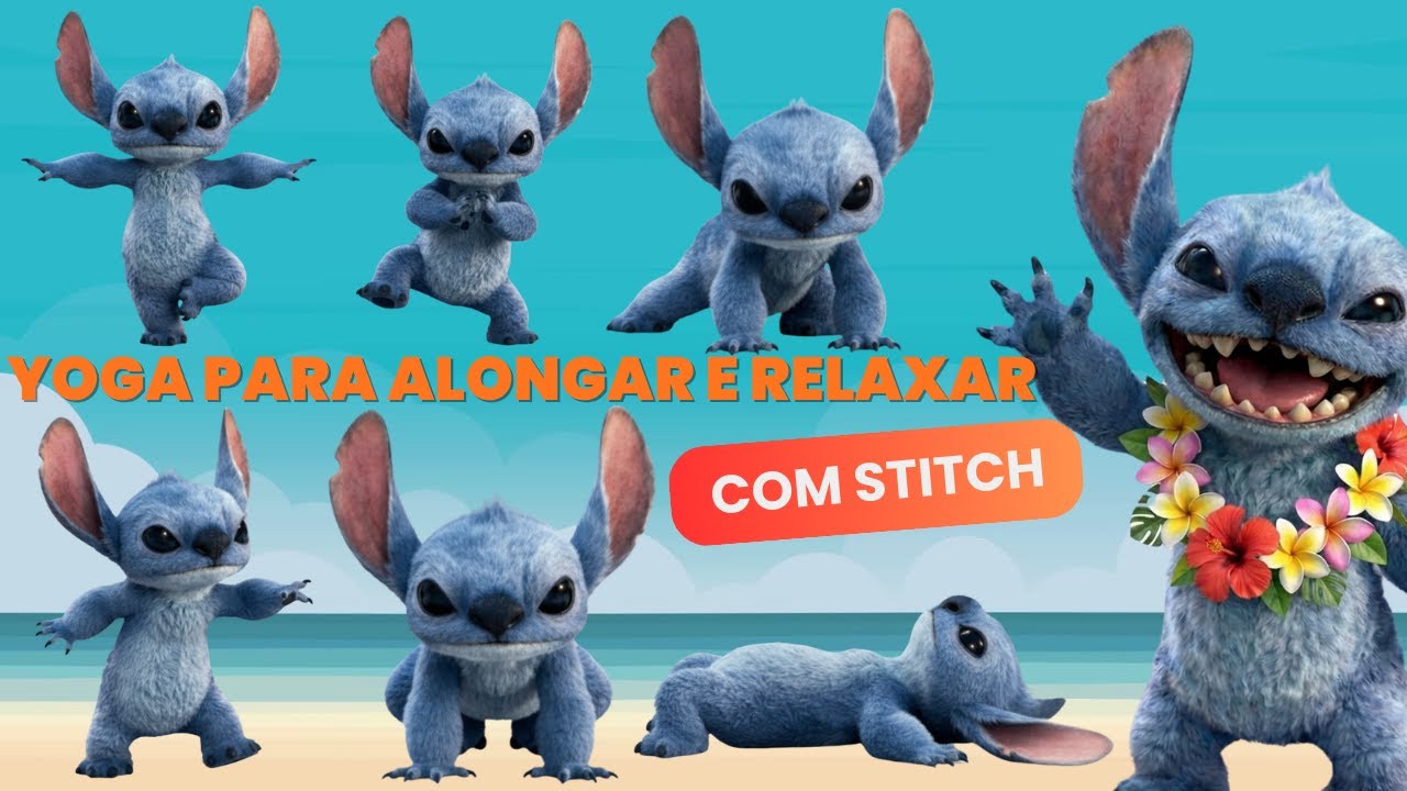 Descubra o alongamento de Stitch | Yoga para energia | Yoga para agilidade e alegria