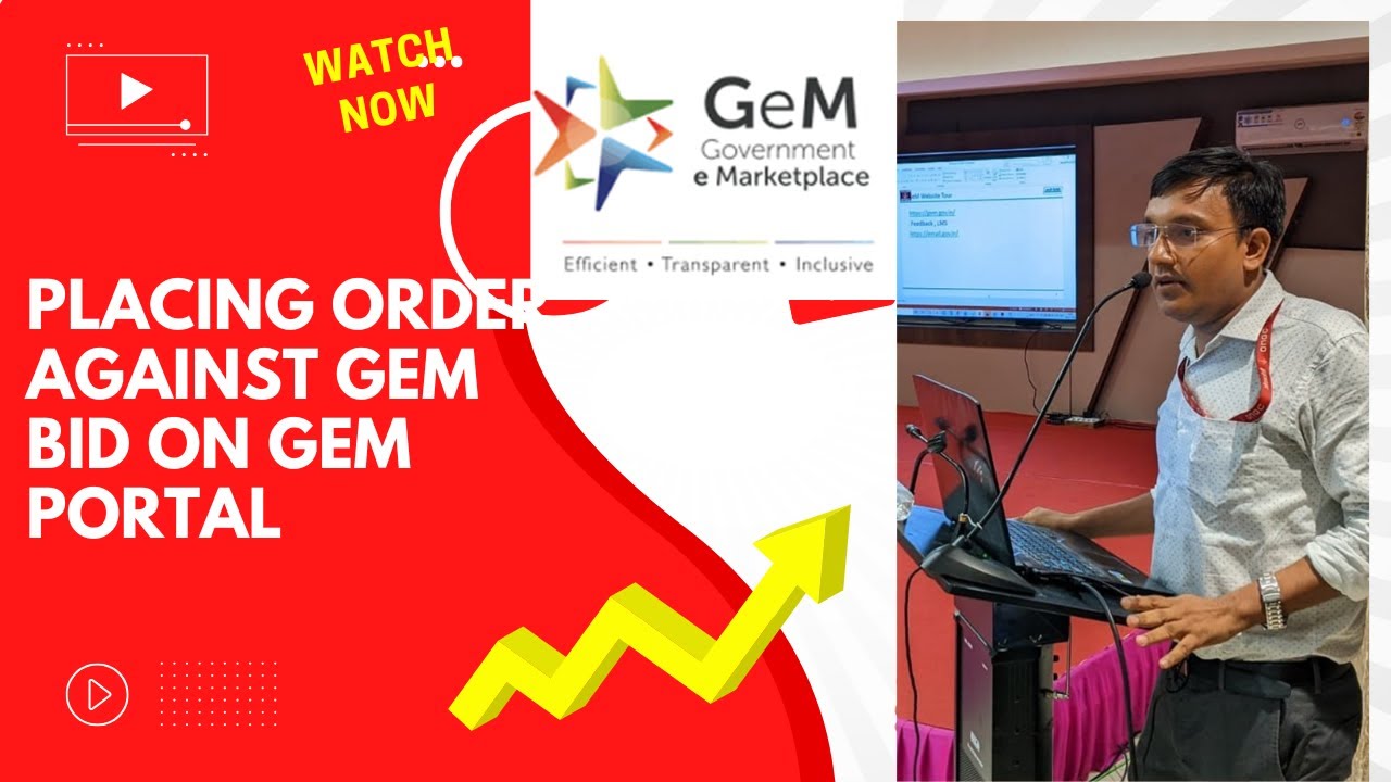 Placing order against GeM Bid  on GeM portal #gem #government #contractors #bidding