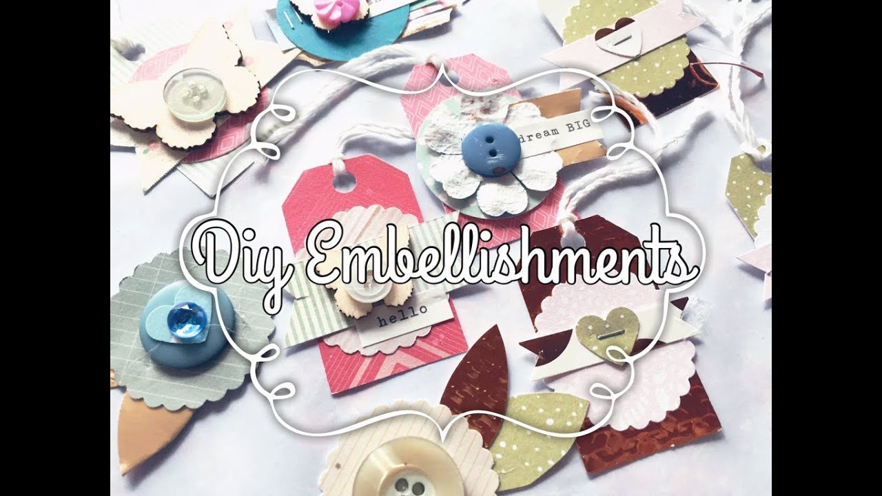 DIY embellishments using Buttons & Paper Punches!! 💖✂️