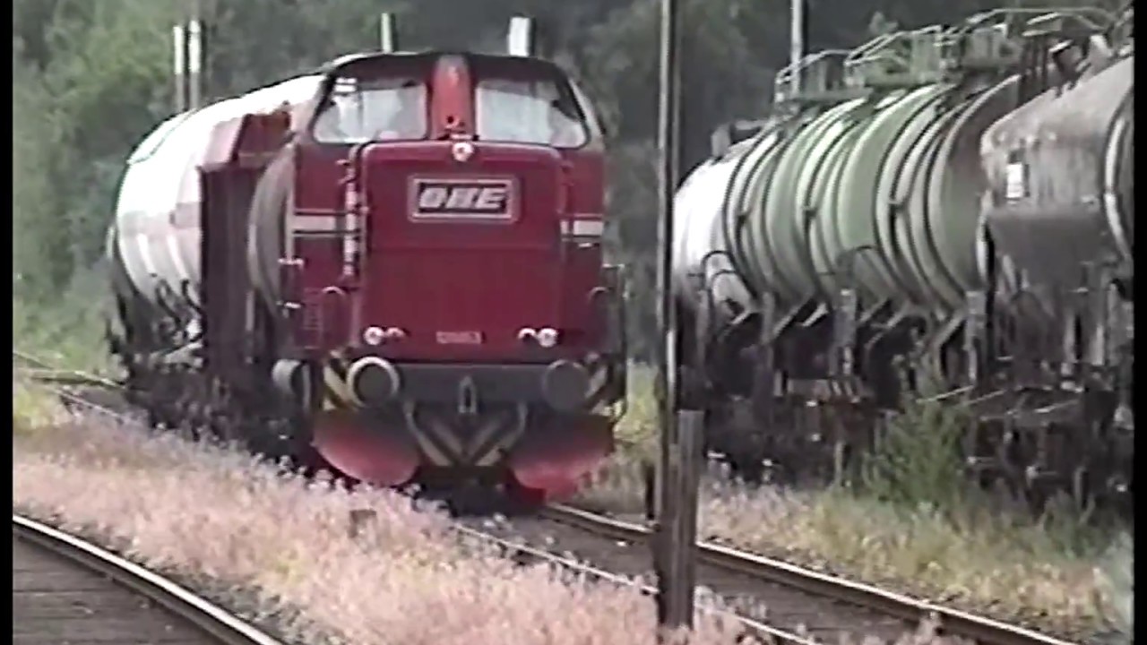 Melbeck/Embsen mit Nahgüterzug  9.6.1998