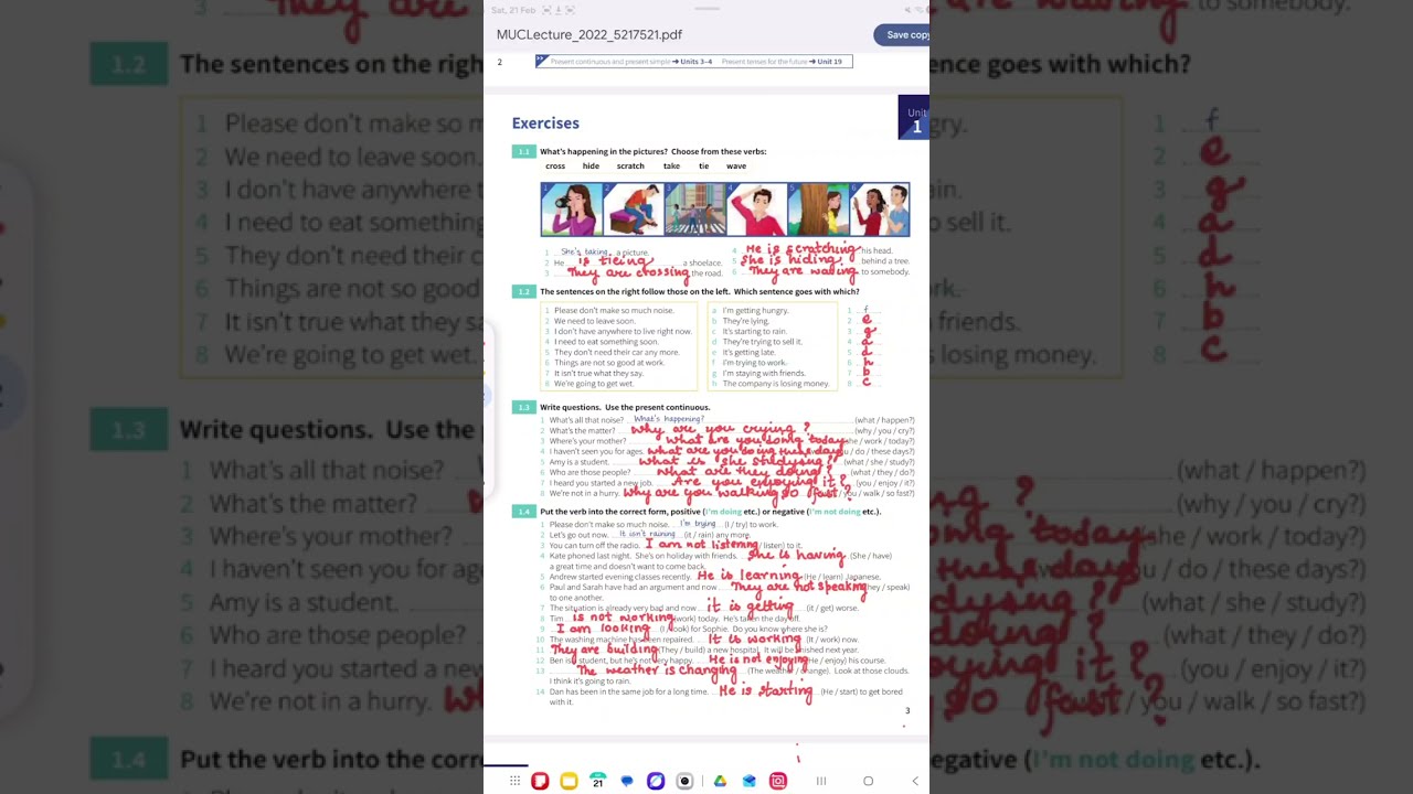 English Grammar in use | Present Continuous Tense #learning #mechvate