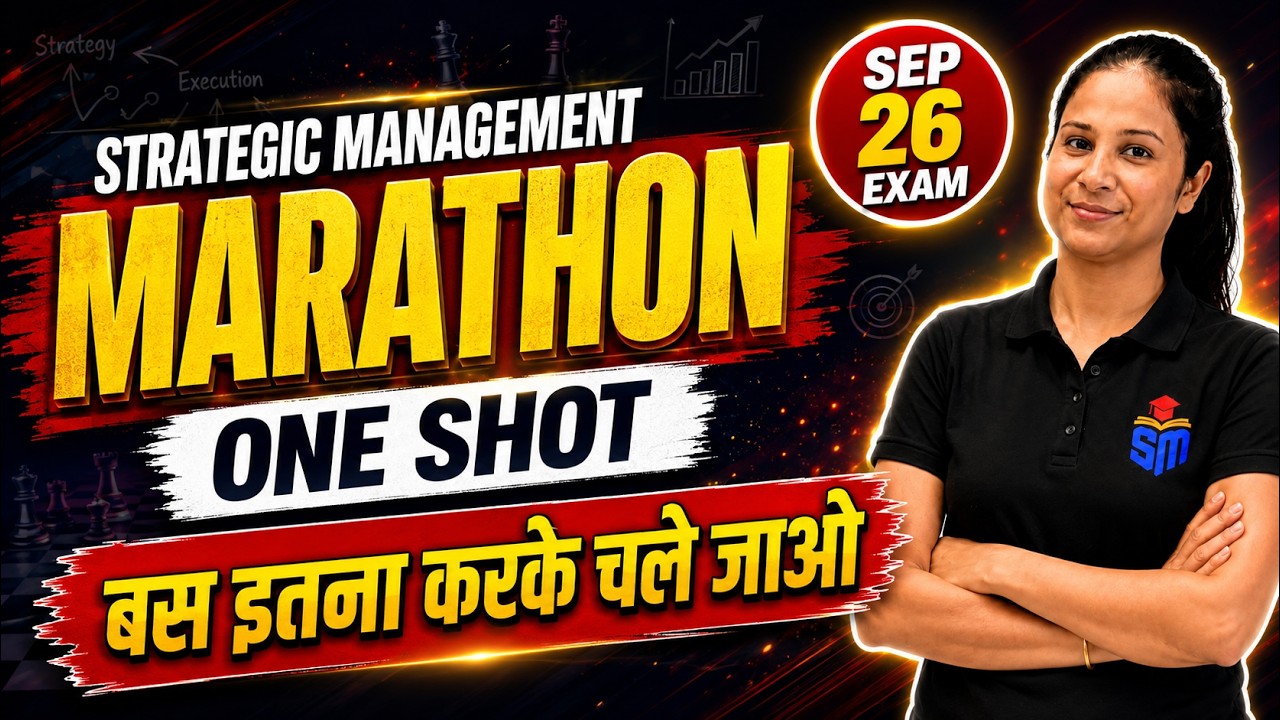 CA Inter SM Important Topics 🔥 | One Shot Marathon | Sep 26 Exam #caexams