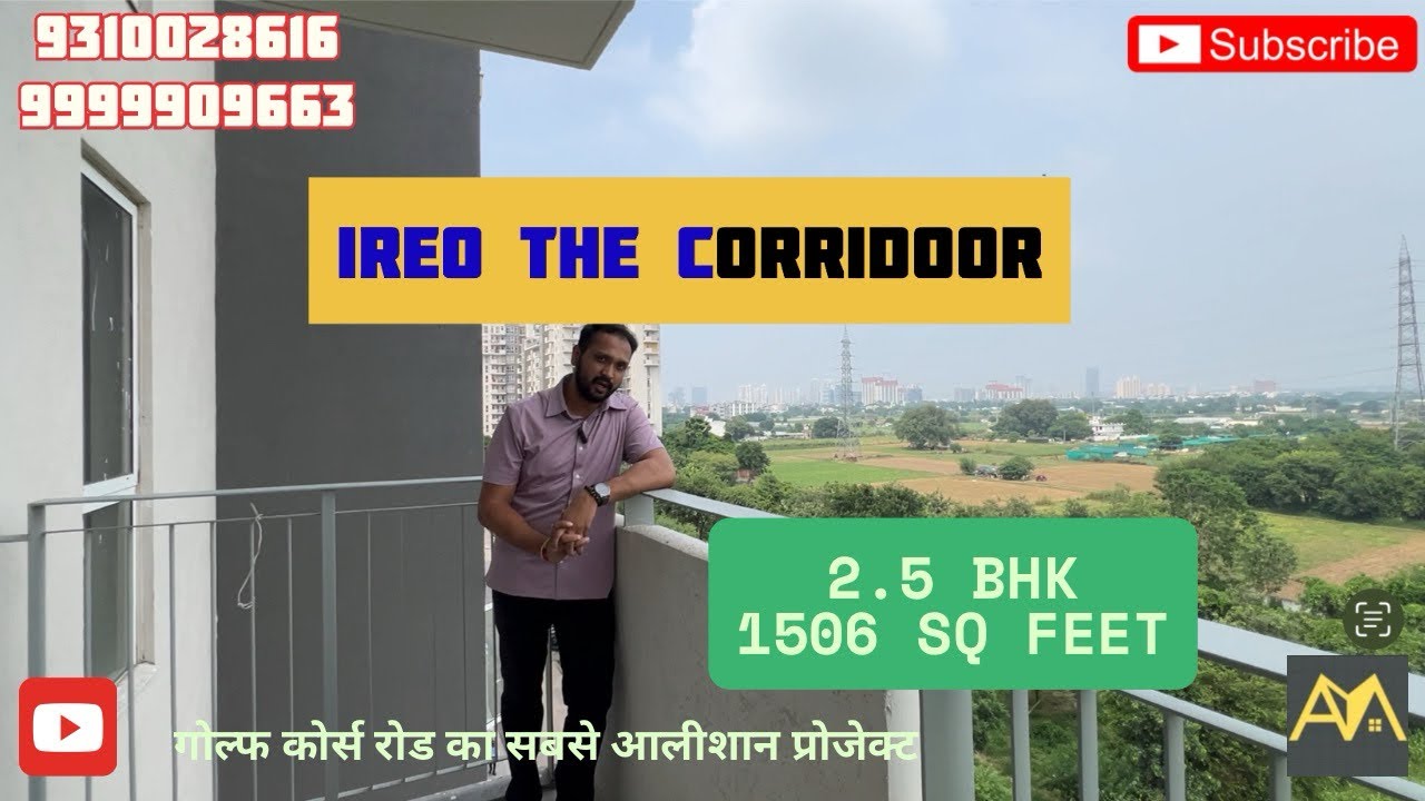 Luxury Apart for Sale in Gurgaon Sector 67A, Ireo Corridoor | 1506 Sq Feet, 2.5BHK | Price: 2.50 CR