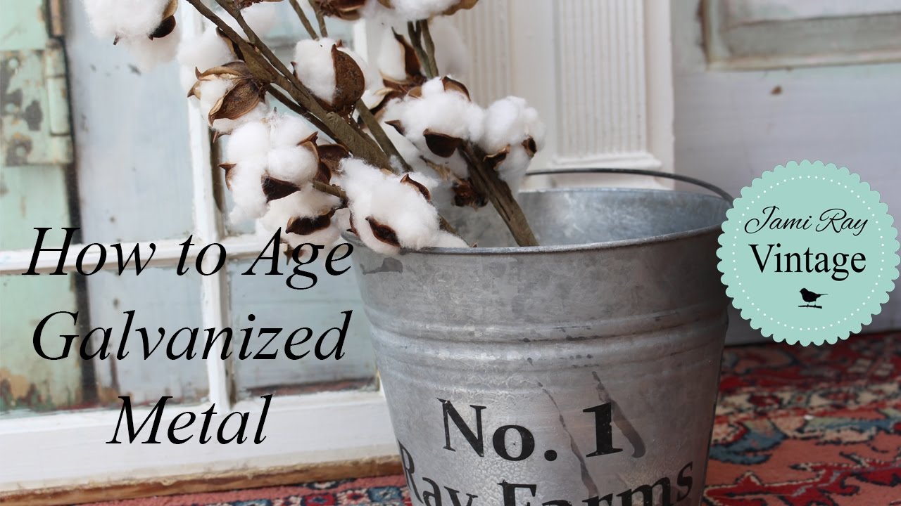 Aging Metal | How To Age Galvanized Metal