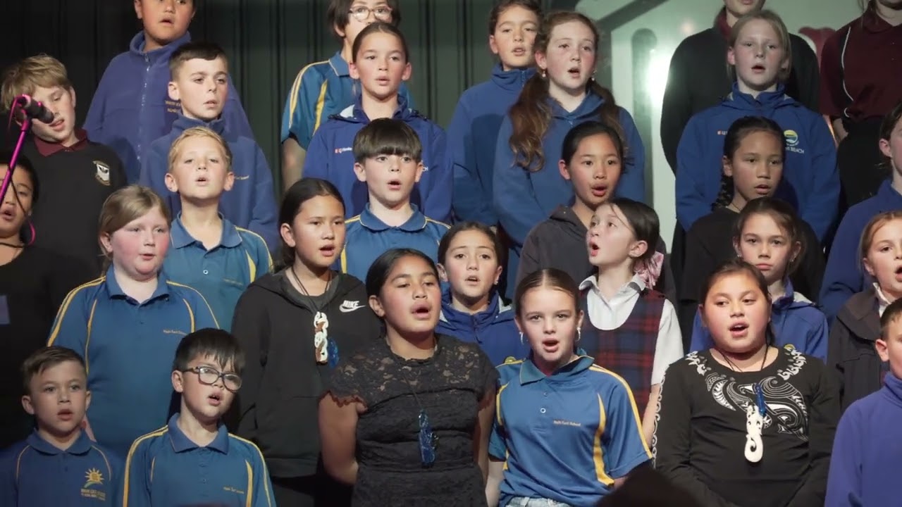 Seven Schools sing Ko Te Akau o Te Aroha by Koro Ngapo