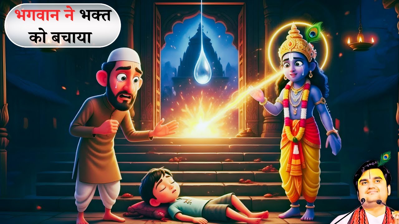 जब मरा हुआ बच्चा ज़िंदा हो गया 😳 | मुस्लिम भक्त काले खान की कथा @BhaktiPath  #indreshji #katha