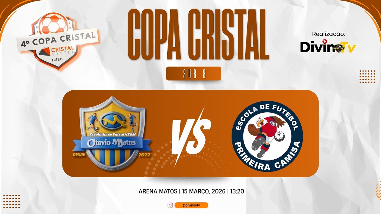 NEOM x PRIMEIRA CAMISA • SUB-8 | 1º RODADA • 4º COPA CRISTAL | 15/03/2025