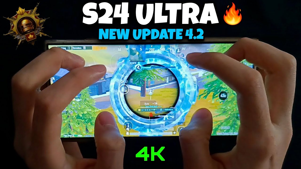 GALAXY S24 ULTRA 4K Full HD PUBG TEST  SENSITIVITY AND CONTROL CODE 😍🔥