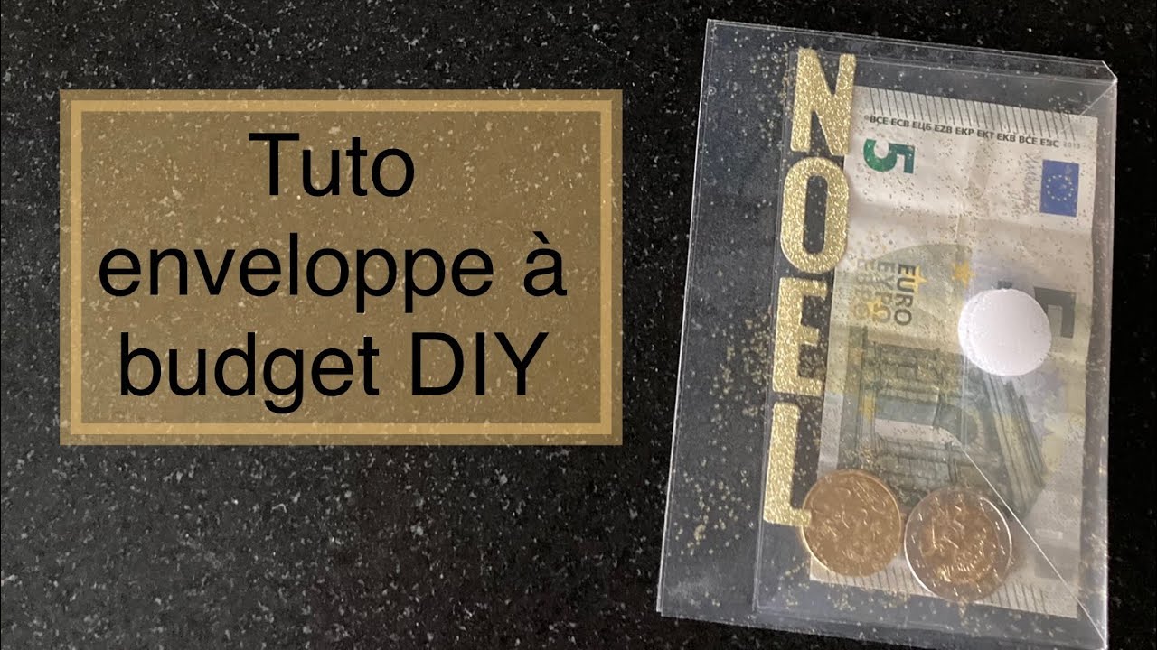 Tuto enveloppes à budget personnalisées transparentes à rabat diy plastifieuse action scrapbooking