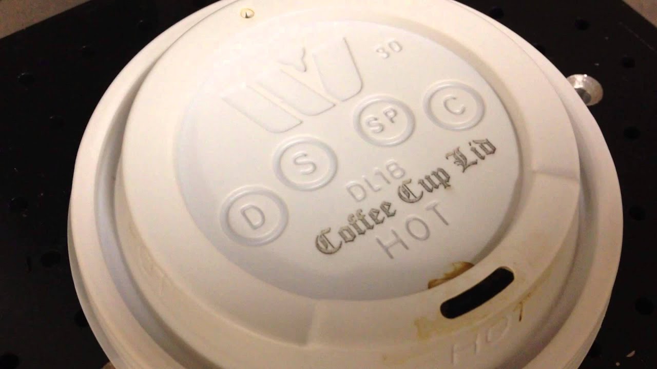 Laser Marking Coffee Cup Lid