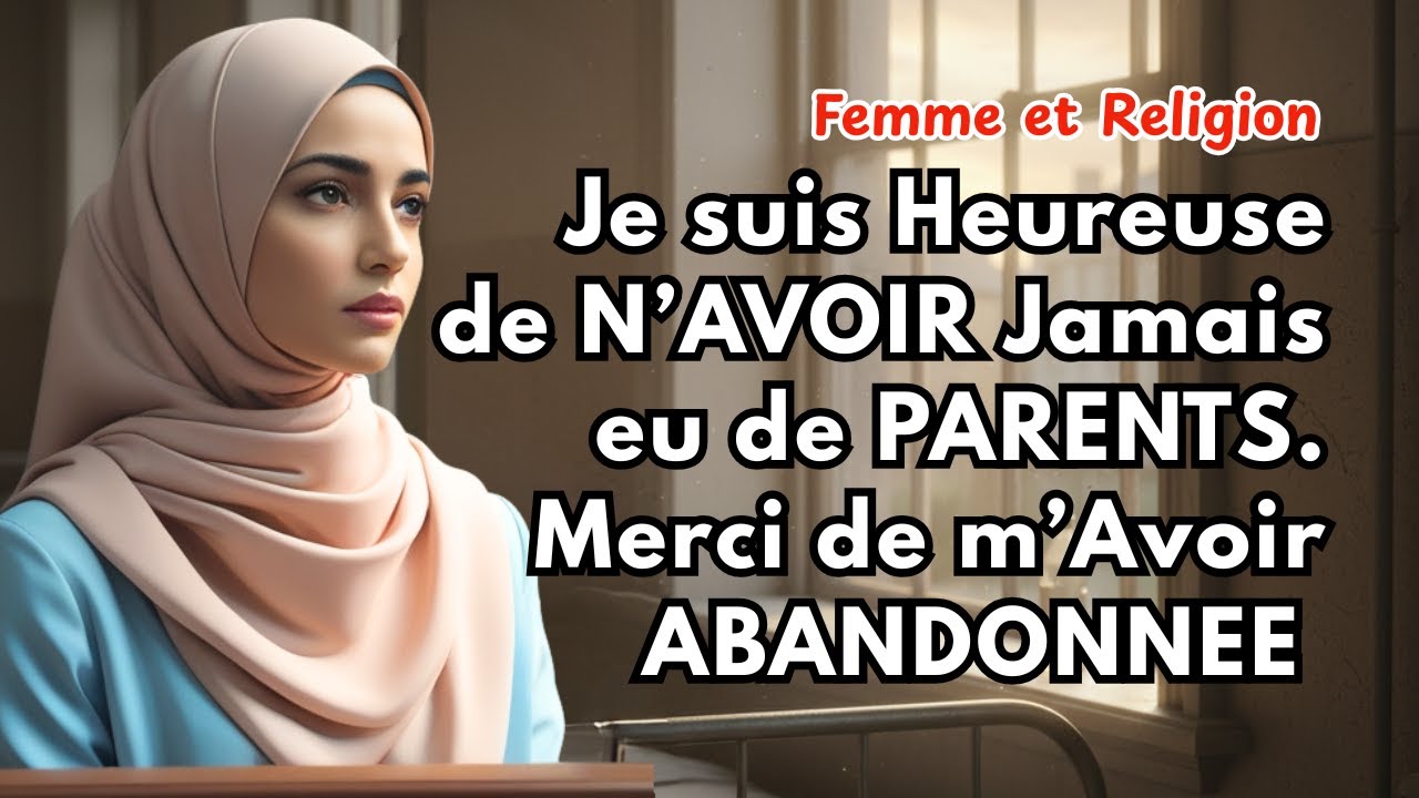 Je suis Heureuse de N’AVOIR Jamais eu de PARENTS : Merci de m’Avoir ABANDONNEE...