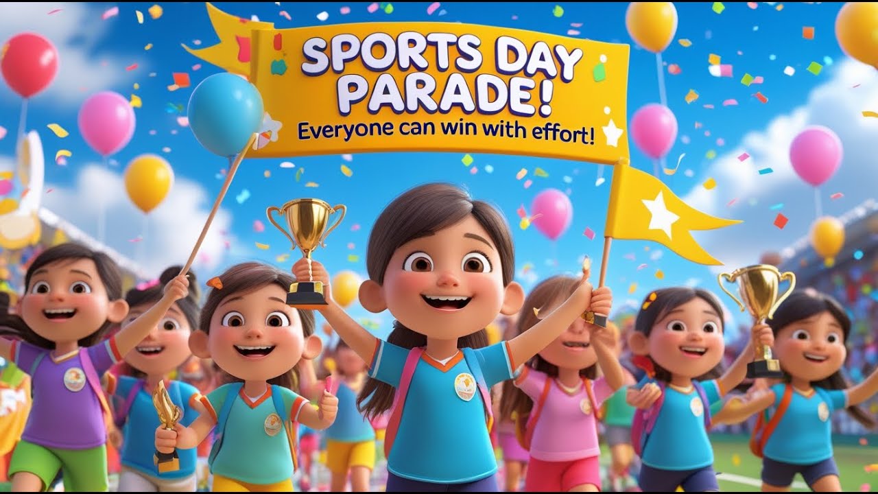 &ldquo;Sports Day Parade!&rdquo; 🏅 Fun Kids Song About Teamwork & Trying Your Best  Everyone&rsquo;s a Winner!