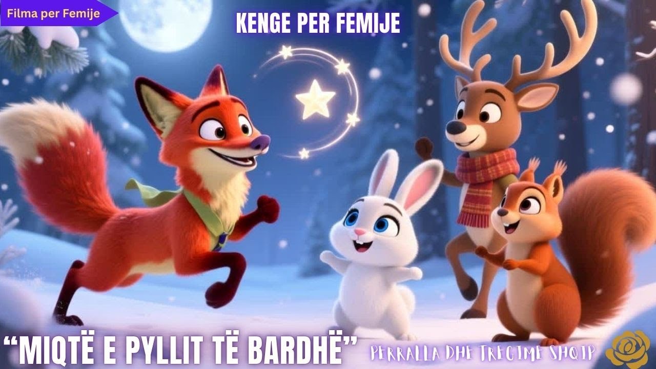 “Miqtë e Pyllit të Bardhë” Kenge Per Femije #shqip #youtube #nurseryrhymes #perralla #argetim #cute