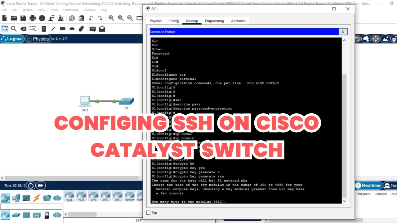 How to configure SSH on Cisco Catalyst Switch.