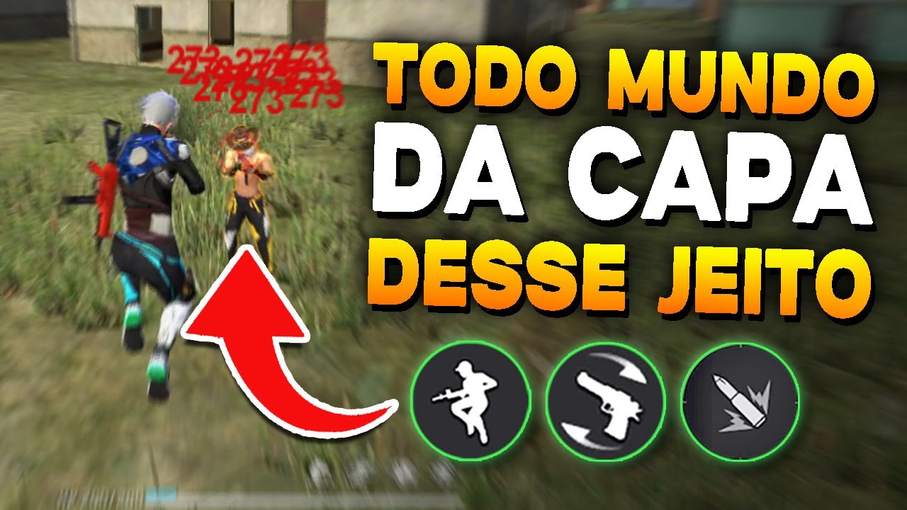 Esse é o MELHOR MACETE Para Dar Full Capa PULANDO no Free Fire (Ump, Desert, Dose)