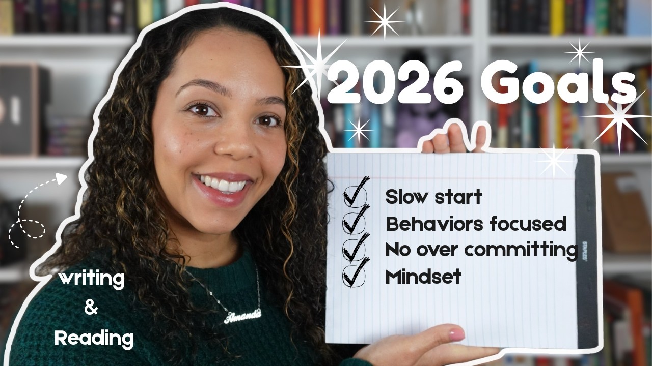 My Realistic Writing Goals For 2026✨ Starting Slow + Striving For Consistency #authortube #goals