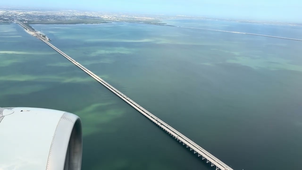 Landing at Tampa International Airport 