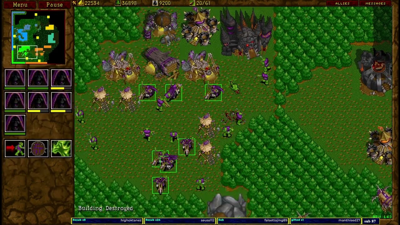 Warcraft 2 Mini Chop Farms 3v3
