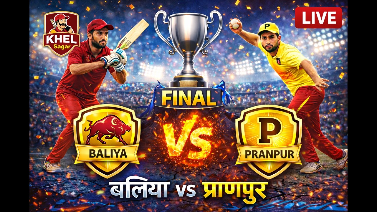 FINAL 2026 🏆 Baliya vs Pranpur | Radhe Radhe Cricket Club | Live Match Today | KHEL Sagar