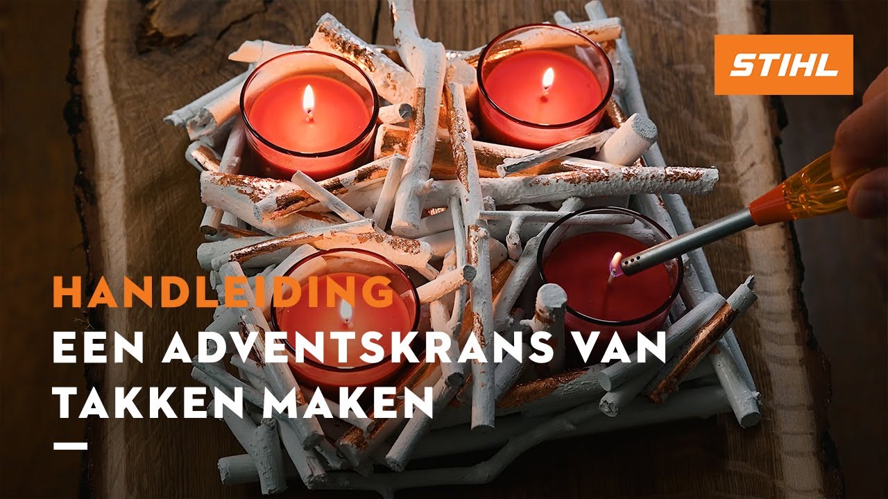 Een Adventskrans van takken maken - STIHL DIY Projecten