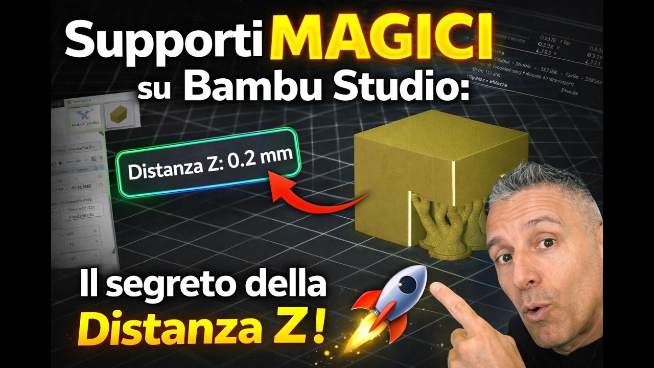 Supporti MAGICI su Bambu Studio: Il segreto della Distanza Z! 🚀