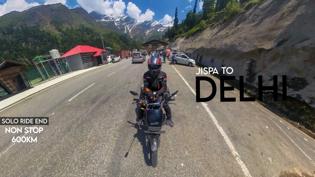 End of Solo Ladakh Ride |  Jispa to Delhi | Nonstop Ride | Splendor Ride I EP.13 