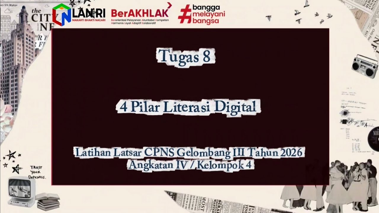 4 Pilar Literasi Digital | Latsar CPNS BPSDM Prov. KAL-TENG Tahun 2026