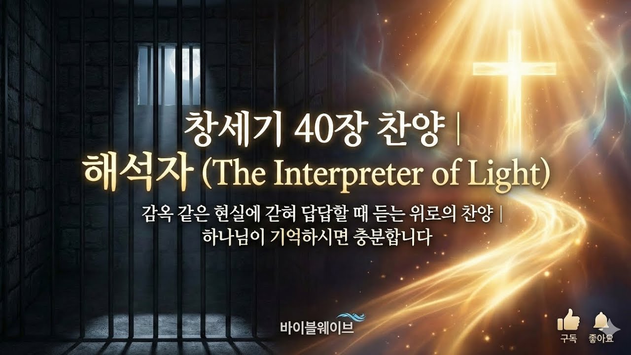 창세기 40장 찬양 | 해석자 (The Interpreter of Light) | 감옥 같은 현실에 갇혀 답답할 때 듣는 위로의 찬양 | 하나님이 기억하시면 충분합니다