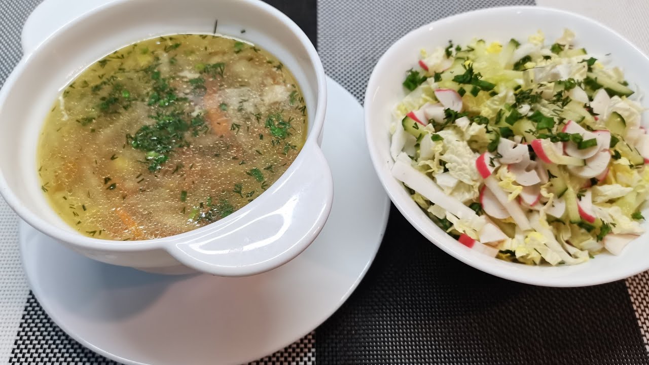 Зелёный суп с ПЕКИНСКОЙ капустой.