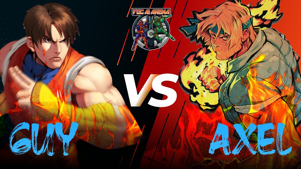 GUY Vs. AXEL (Final Fight Vs. Streets Of Rage) - Epic Beat 'em Up Showdown [4K60FPS]