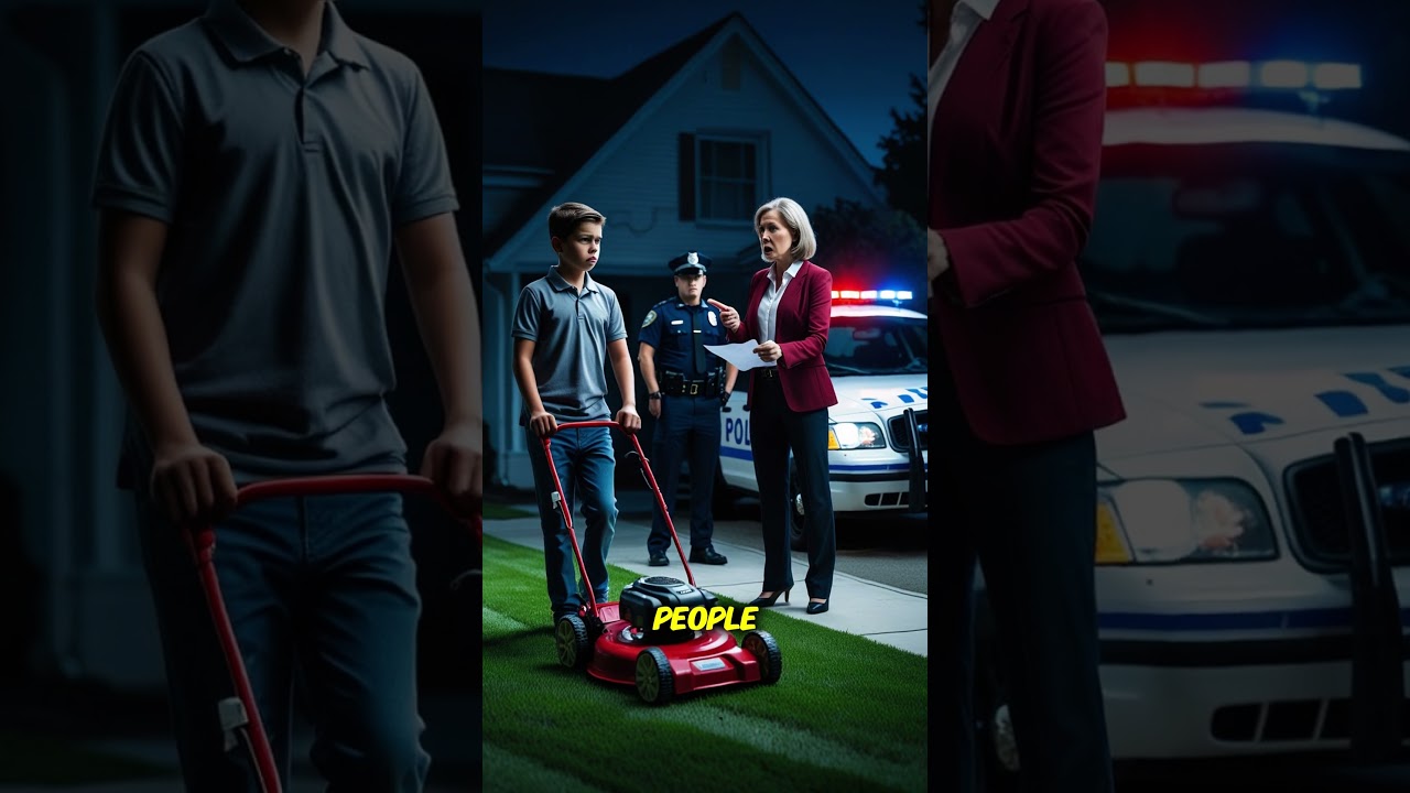 HOA Karen Calls Police on Teen Mowing Lawn &ndash; But Truth Exposes Her in Court  #hoa #shorts #karen