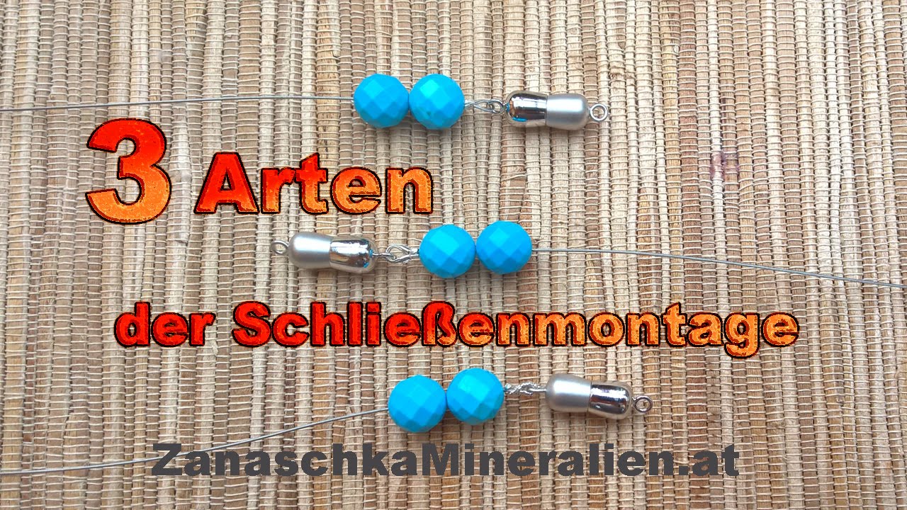 3 Arten bei Schmuckdraht eine Schließe zu montieren. Schmuck selber machen