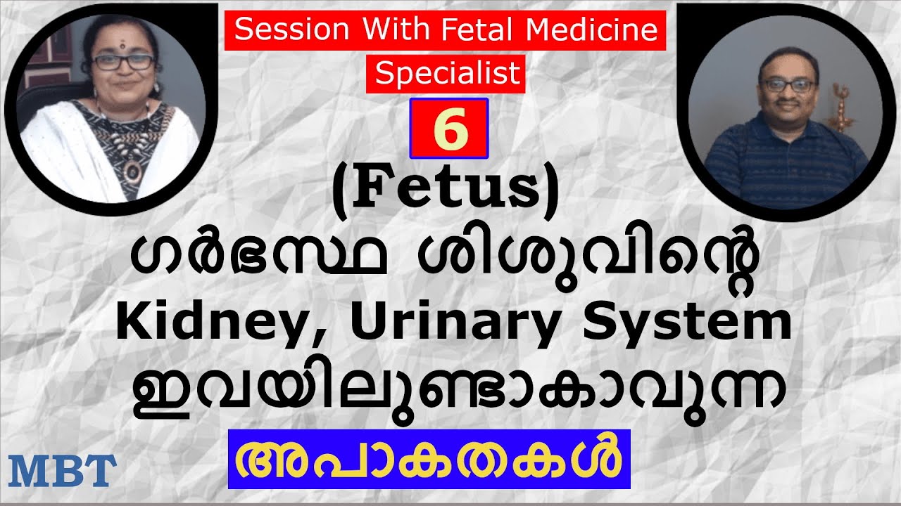 Fetus(ഗര്‍ഭസ്ഥ ശിശുവിന്റെ) Kidney, Urinary System അപാകതകള്‍|Fetal Medicine Session-6|MBT