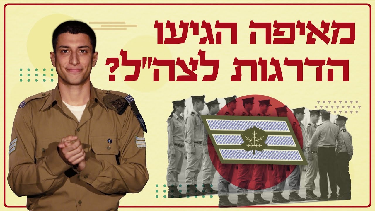 איך הגיעו הדרגות לצבא? | צה״ל