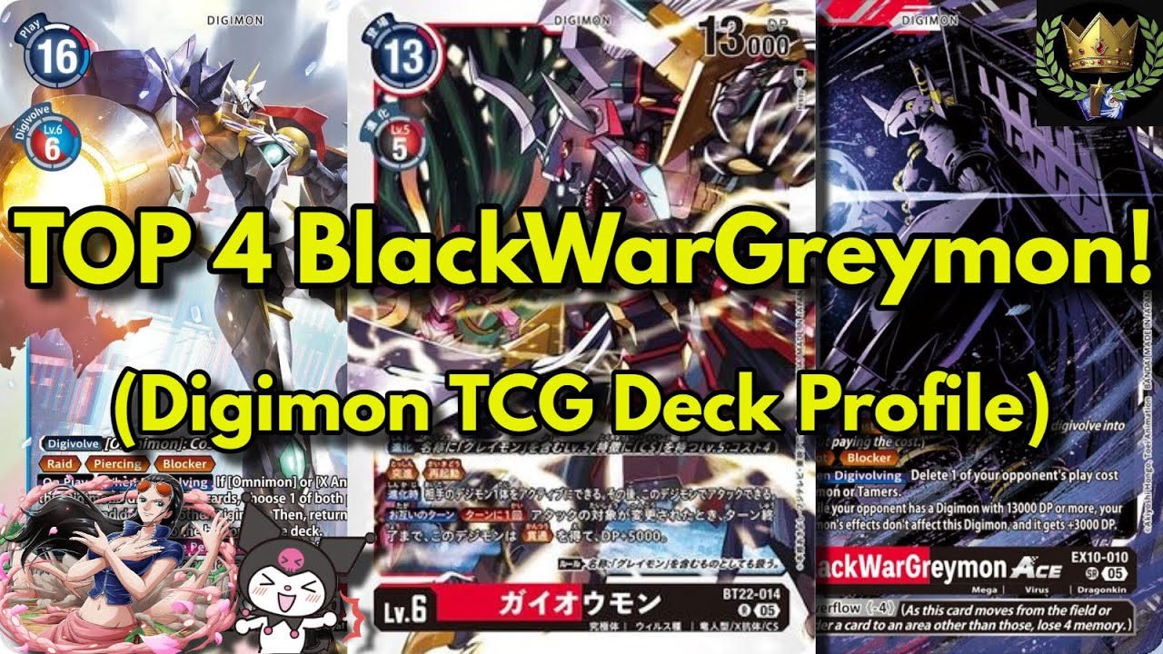 BlackWarGreymon - Обзор колоды из топ-4! (Лидер местного турнира) #digimon #digimontcg #digimonca...