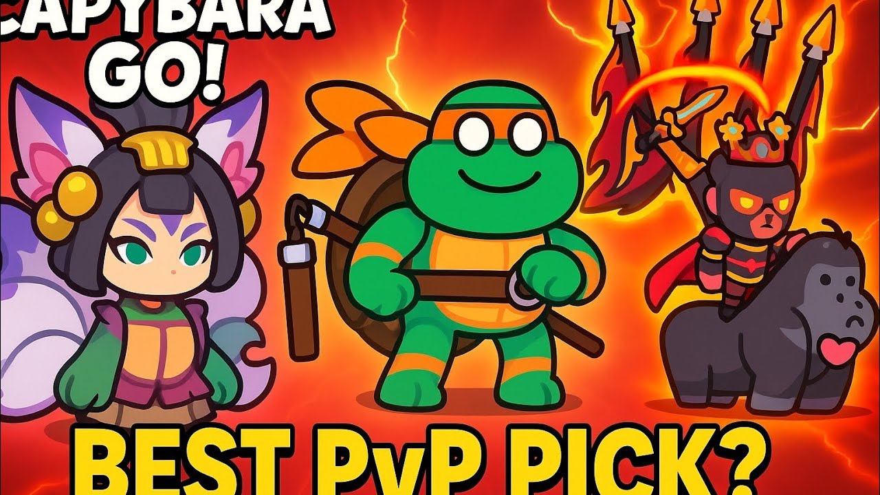 BEST PvP Adventurer in Capybara GO!?  Donatello vs Michelangelo vs Daji (FINAL TEST)