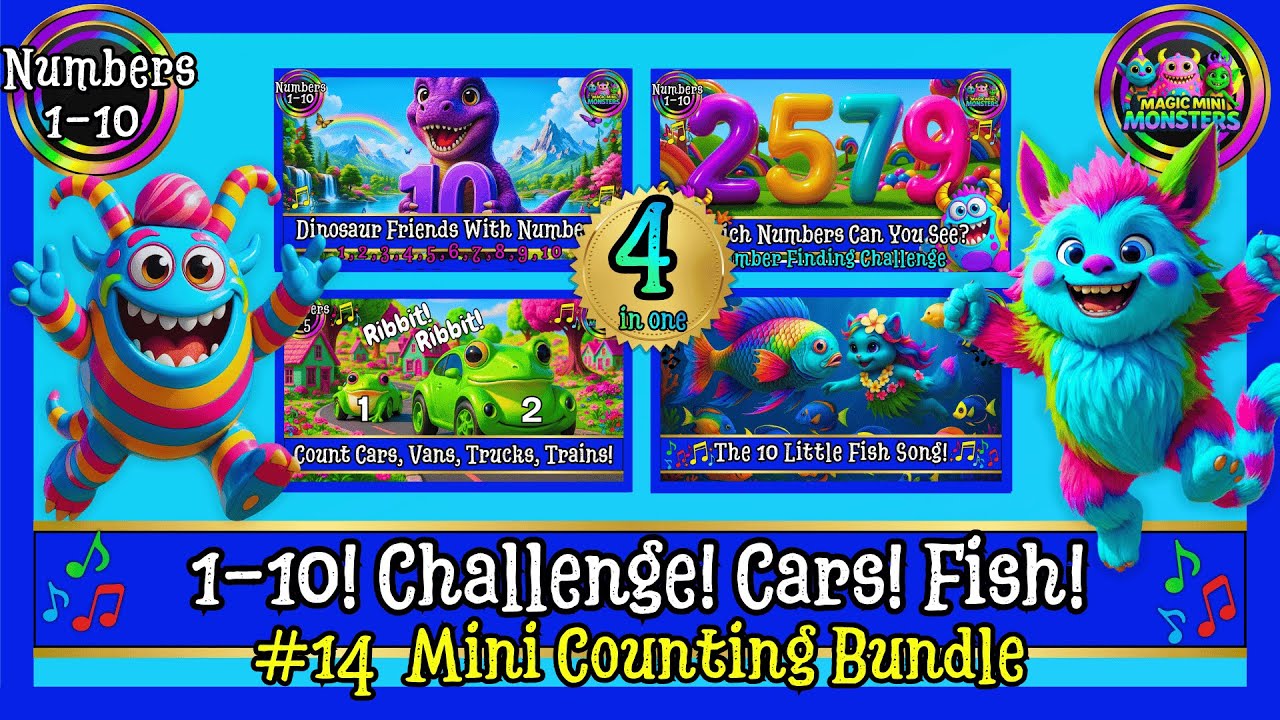 #14 Mini Counting Bundle | Quick 4-in-1 | Magic Mini Monsters | #magicminimonsters