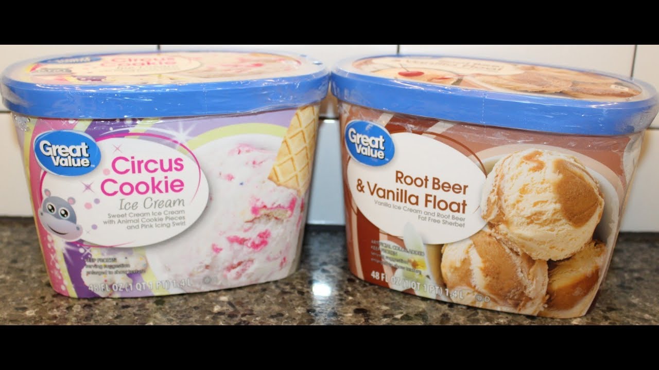 Great Value (Walmart): Circus Cookies Ice Cream and Root Beer & Vanilla Float Review