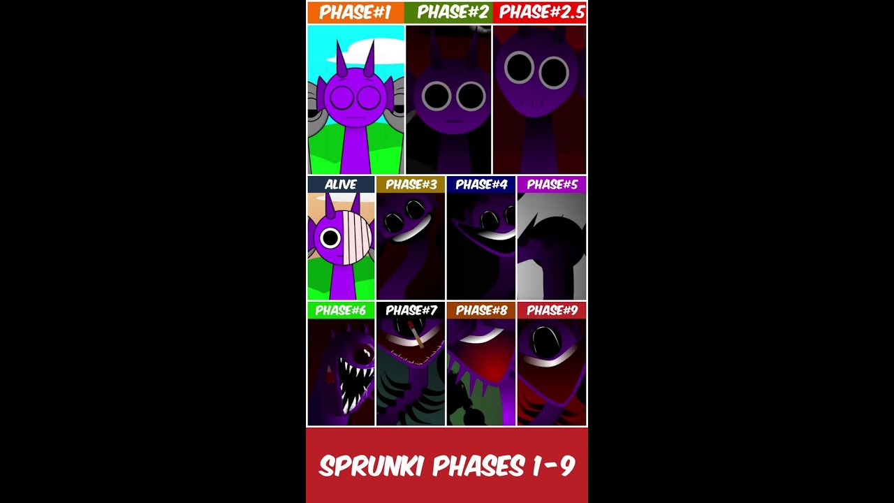 Incredibox Sprunki All PHASES From 1 - 9 #sprunki #incredibox #sprunkimod | Live-11