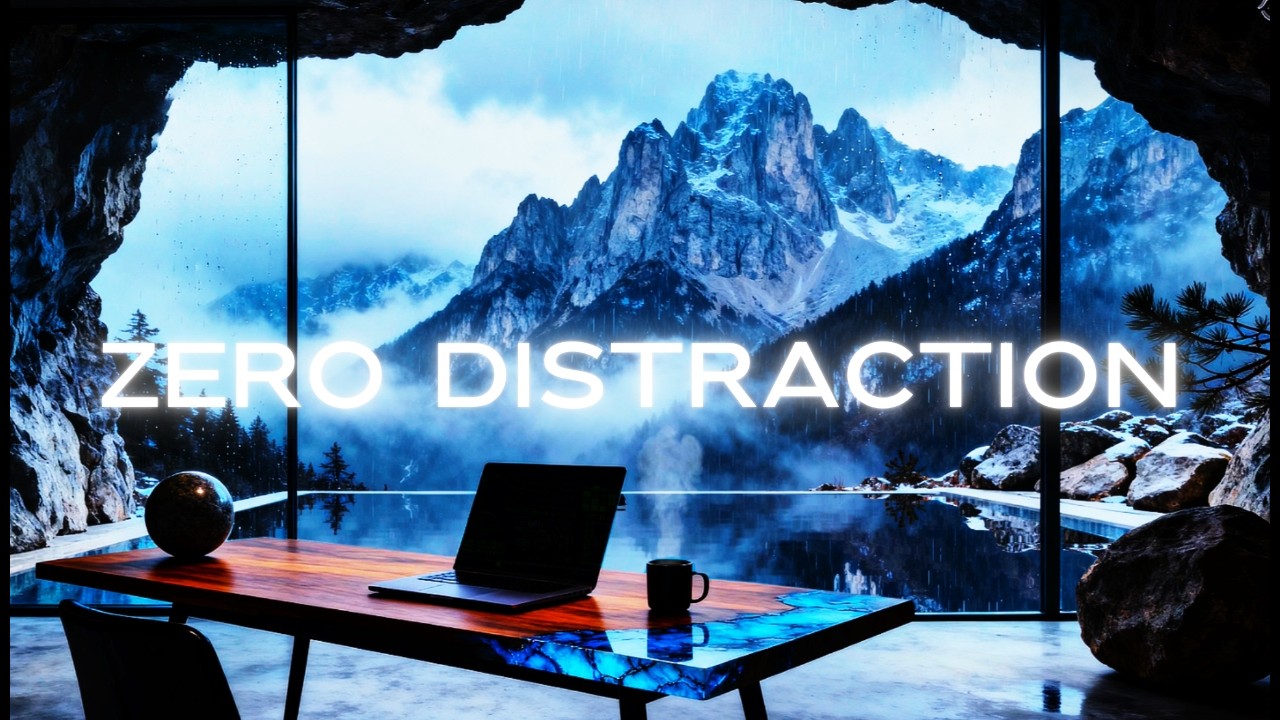 Deep Focus Ambient — Misty Mountain Workspace for Peak Productivity