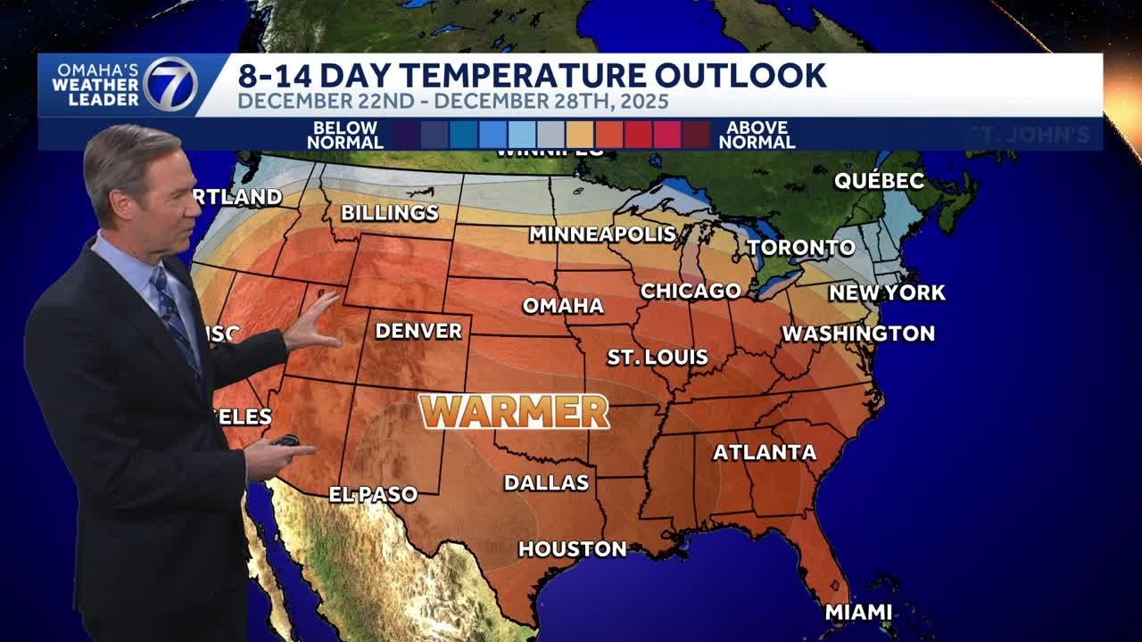 Much Milder weather ahead for Omaha