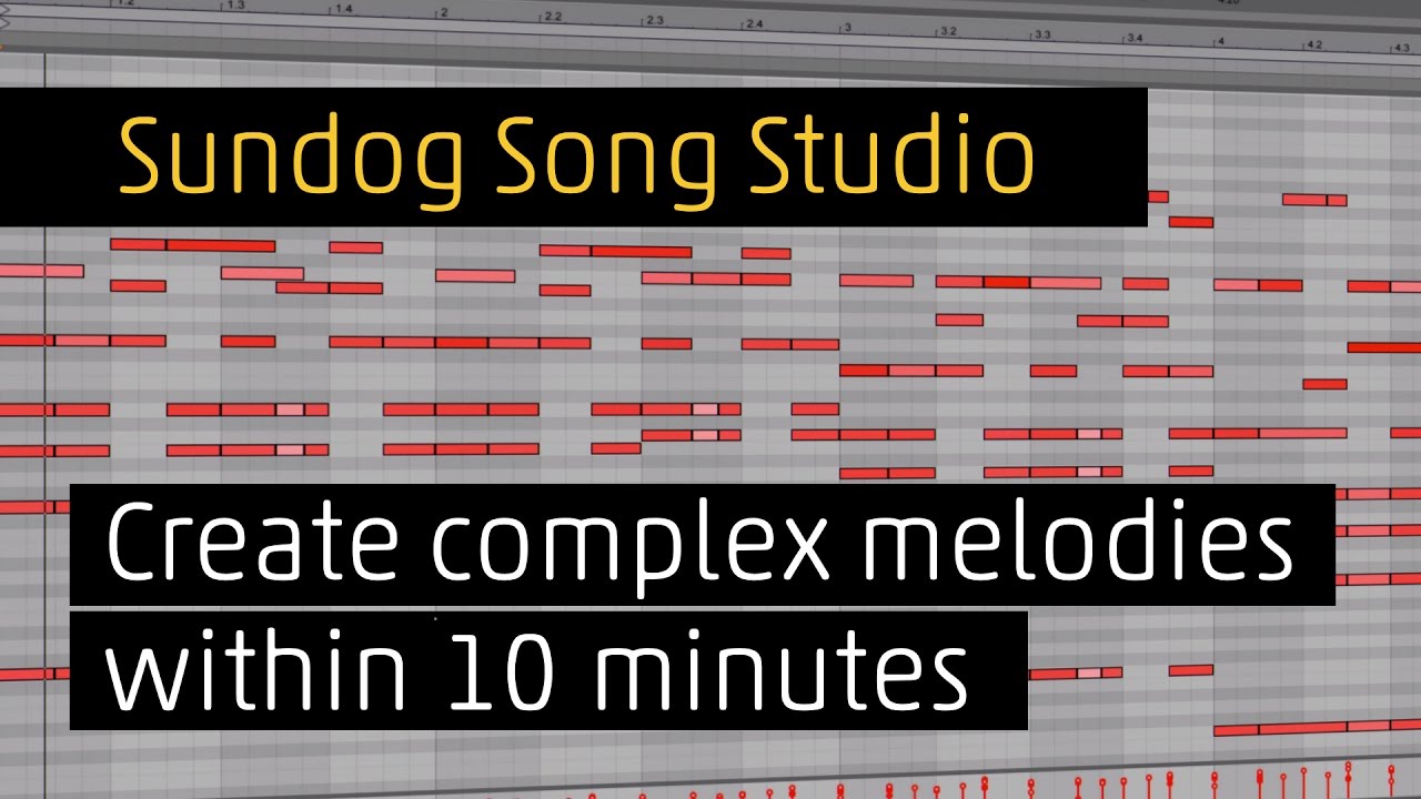 Sundog Song Studio: Create complex melodies easily using multi-patterns