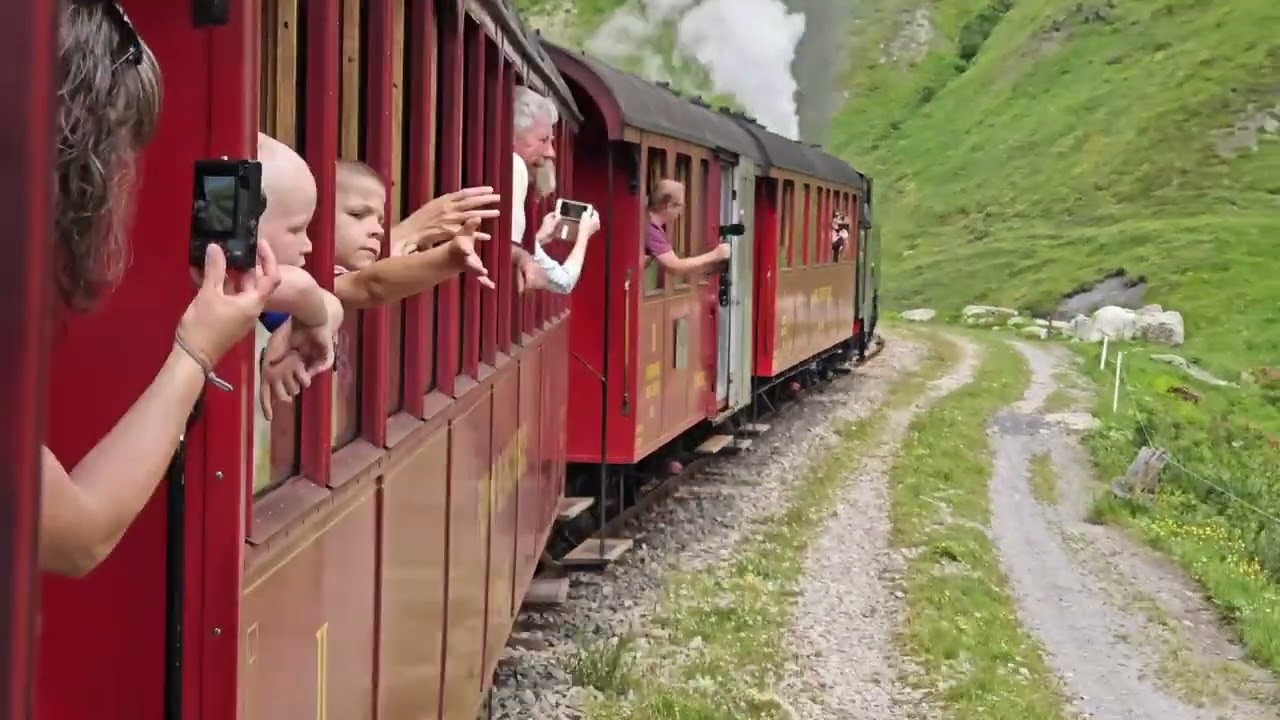 DFB Dampfbahn Furka Bergstrecke - Realp to Gletch - July 2024