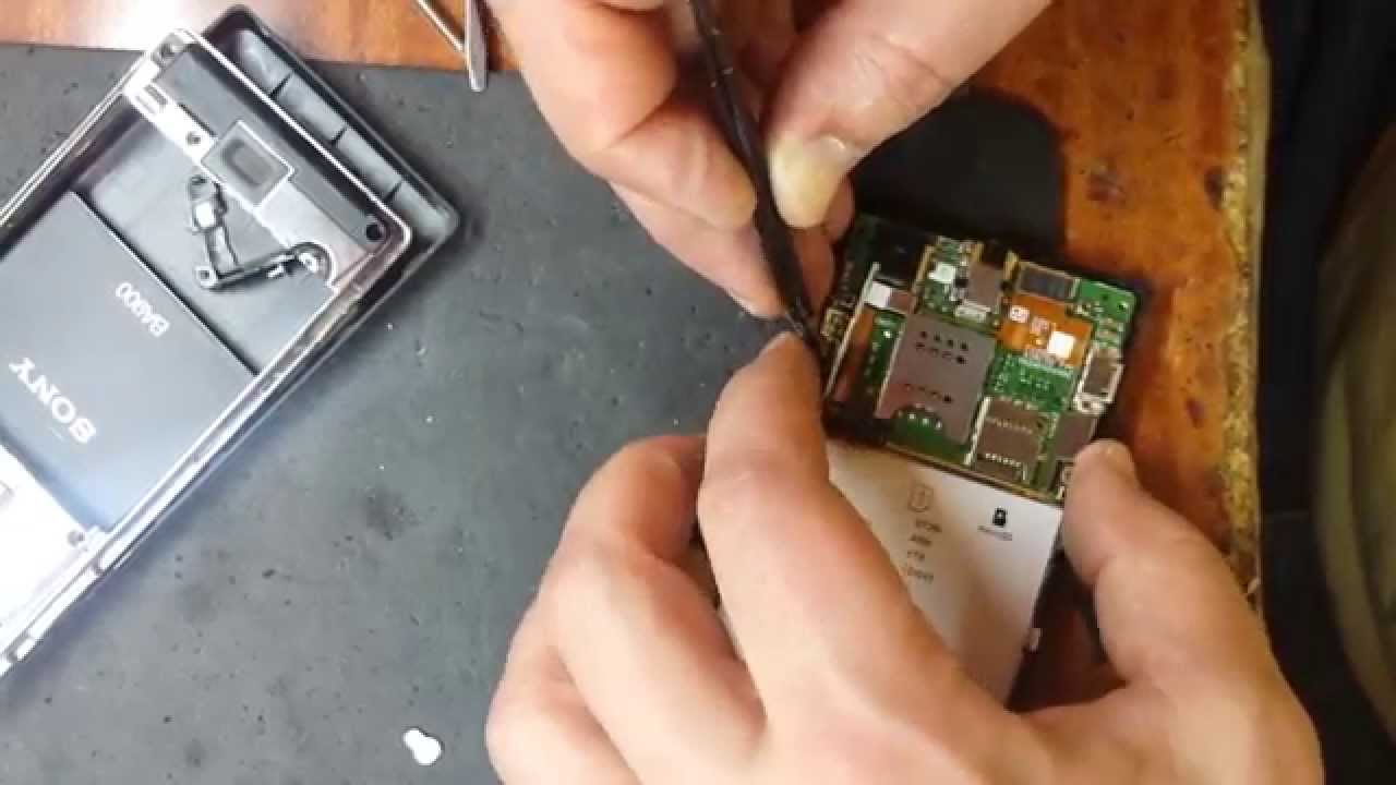 Sony Xperia J (ST26i) замена динамика
