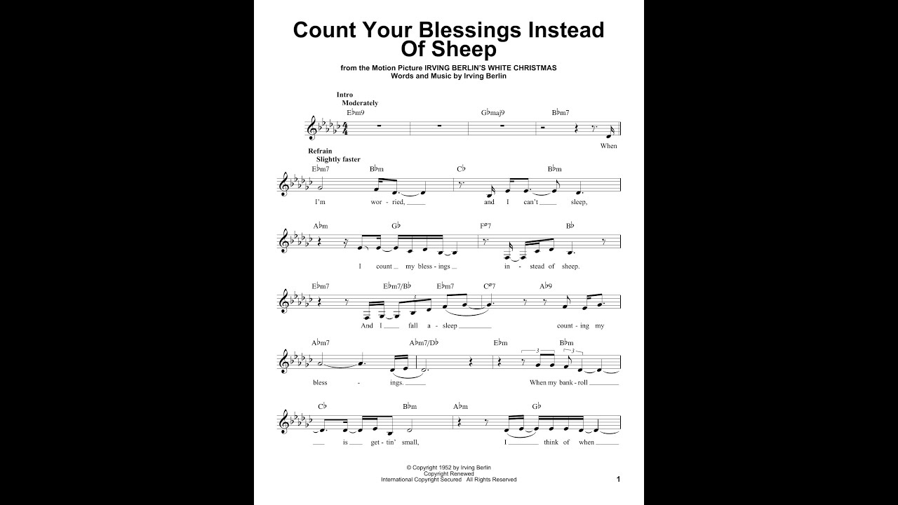 Count Your Blessings (Instead of Sheep)