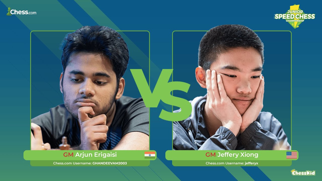 GM Erigaisi vs GM Xiong | Junior Speed Chess Championship