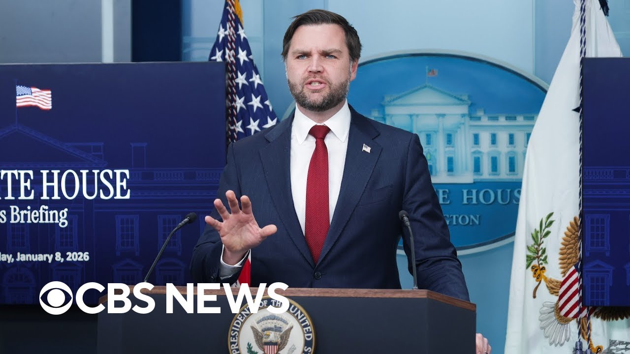 Vance joins White House briefing a day after deadly ICE shooting in Minneapolis | full video