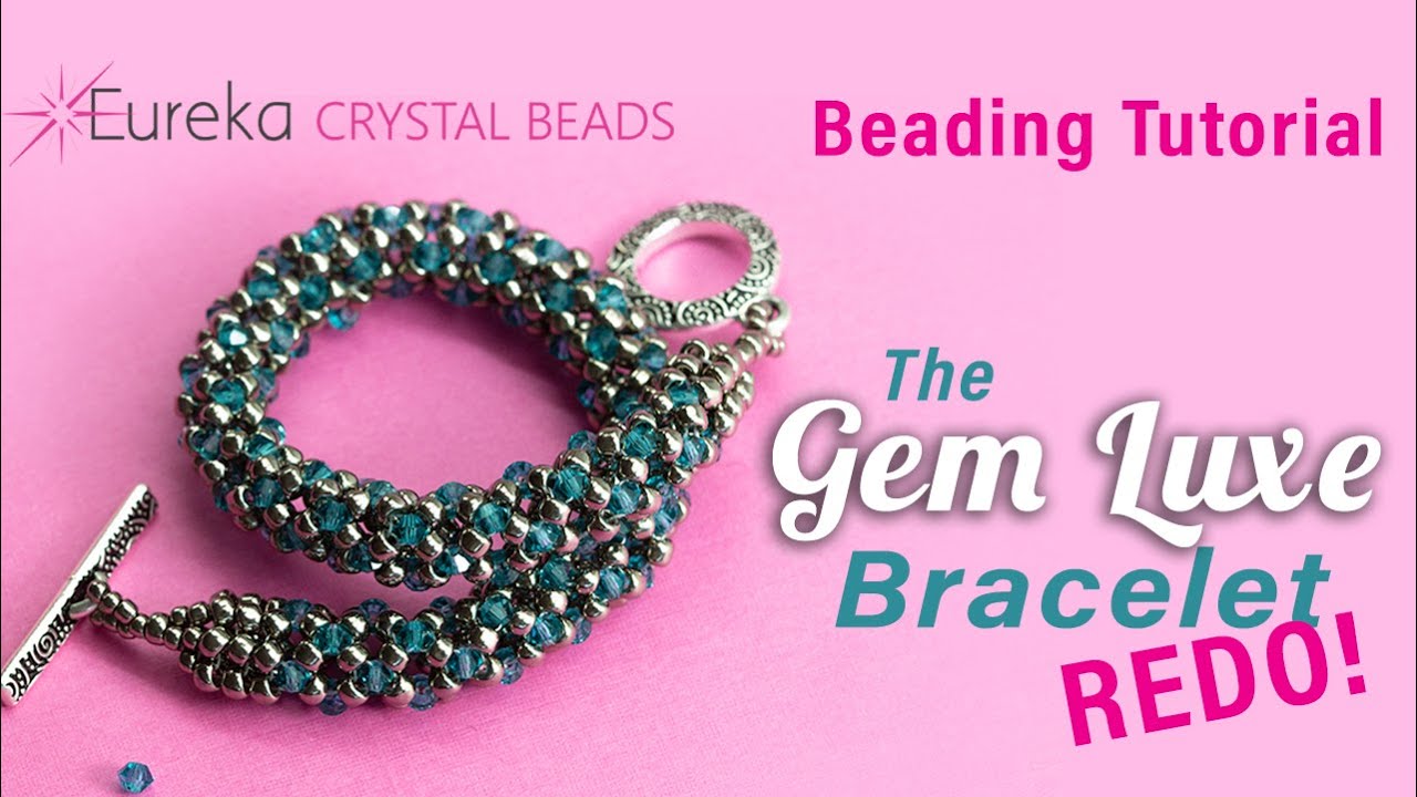 ✨ Preciosa Crystal Gem Luxe Bracelet ft Tubular Chenille Stitch Beading Tutorial Demo ✨ DIY Jewelry