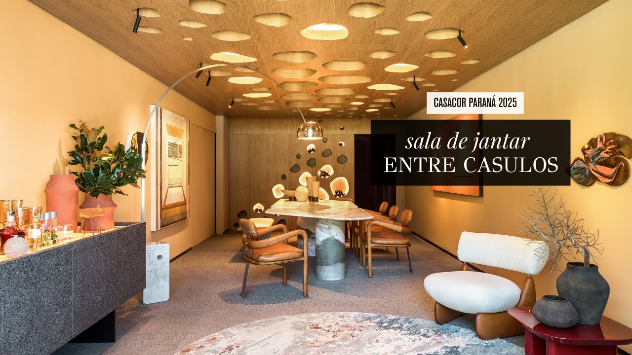 Uma sala de Jantar inspirada na natureza