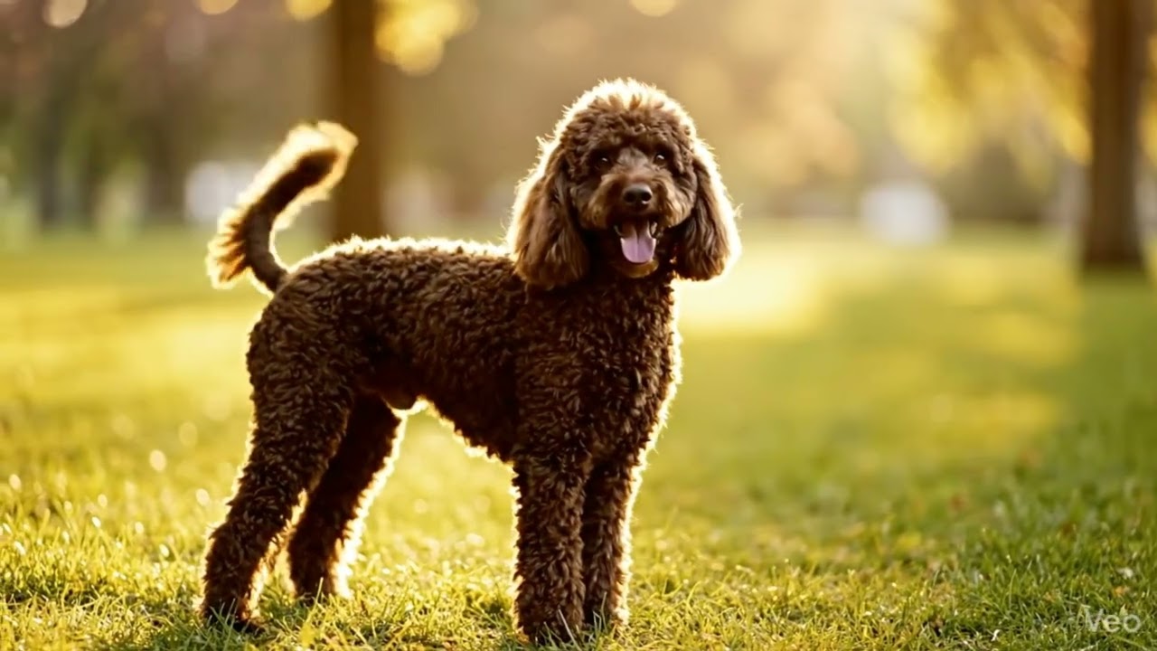 Chocolate poodle 